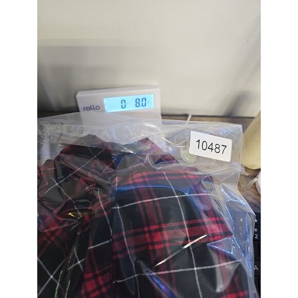 J Jill Shirt Womens Large Plaid Button Up Red & Black - Picture 7 of 7